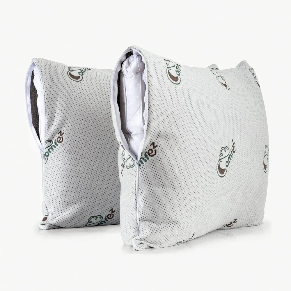ComfEz Memory Foam Pillow Cover with Cooling Gel Pad Insert